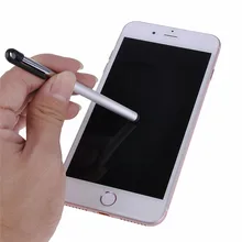 Сплав Телескопический емкостный сенсорный экран стилус с зажимом для смартфона