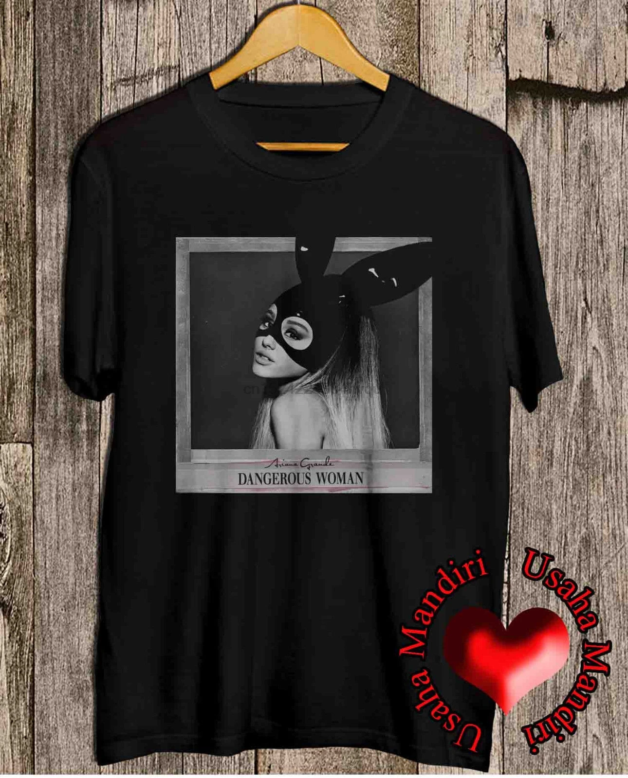 Новая рубашка Ariana Grande футболка унисекс с надписью DANGEROUS WOMAN | Мужская одежда