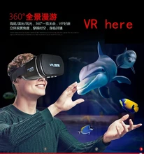 VR HERE NEW Virtual Reality 3D VR Glasses Head Mount Gear Headset for 3.5″~6″ Phone with Bluetooth Remote