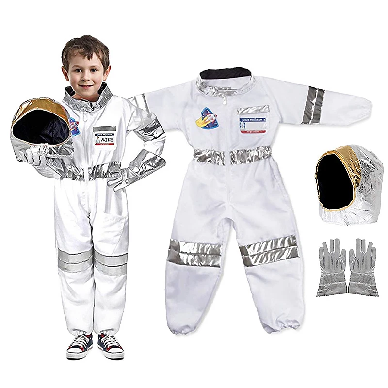 Детский астронавт, набор для ролевых игр, костюм для детей, Космический костюм для мальчиков, инопланетный наряд, праздничная одежда на Хэллоуин