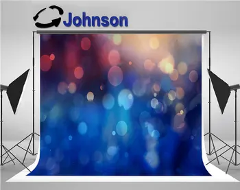 

blue bokeh neon background Vinyl cloth High quality Computer print party photo backdrop