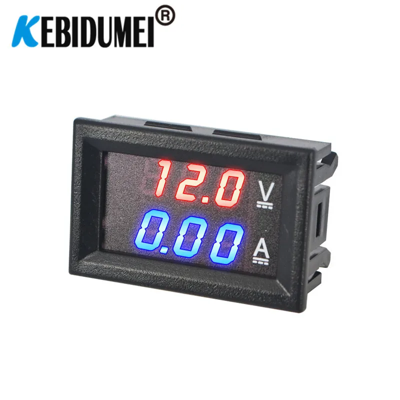 Digital Car Voltmeter Ammeter High Accuracy DC 100V 10A Motorcycle Voltage Indicator Tester Current Meter Replace USB Tester 12V