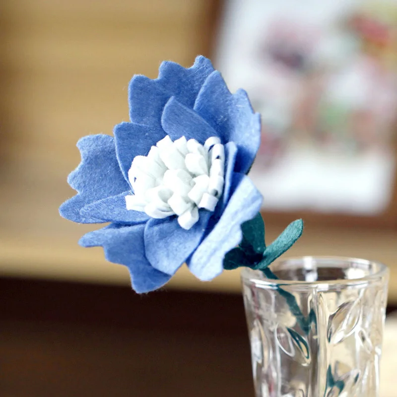 9 видов стилей цветы Войлок diy пакет для женщин ручной работы букет для гостиной украшение стола домашний сад Декор - Цвет: 0-26
