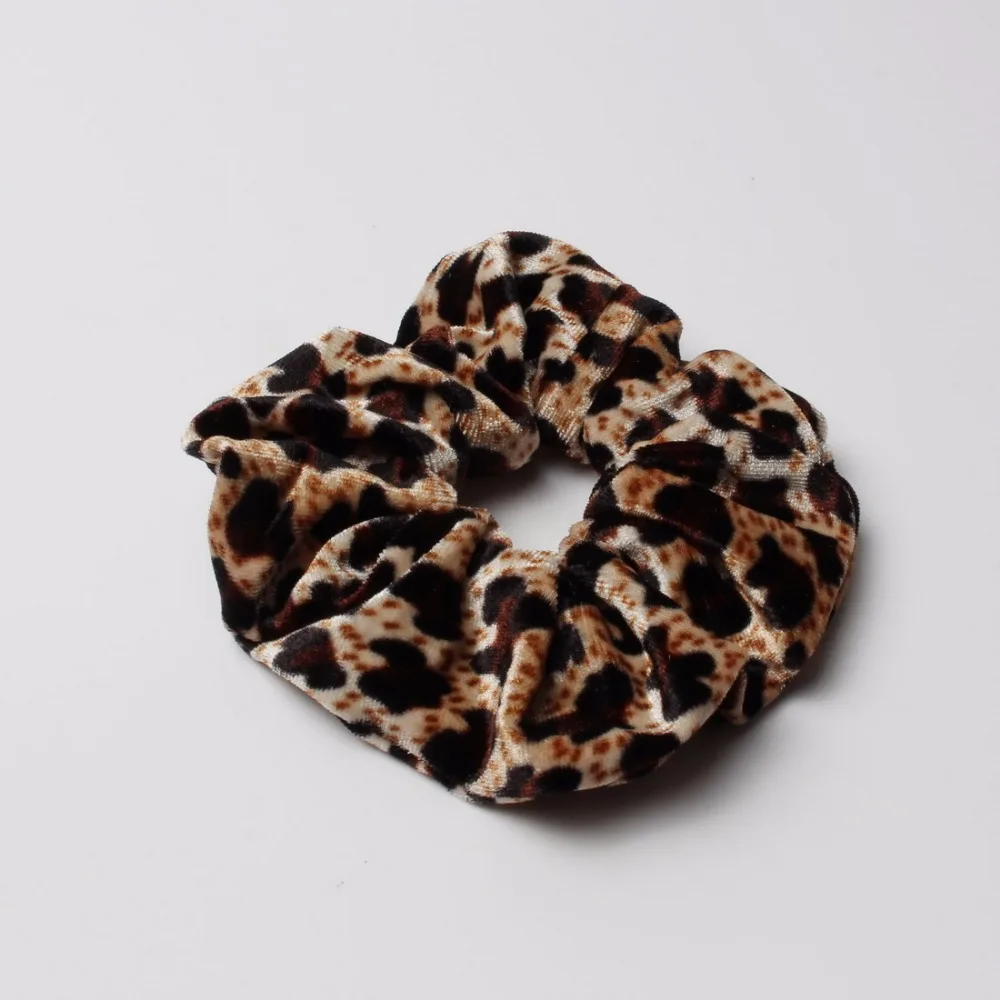 

Big Velvet Scrunchy Animal Grain Hair Bands Hair Ribbons Ponytail Holder Hair Tie Band Flannelette Women Hair Accessories