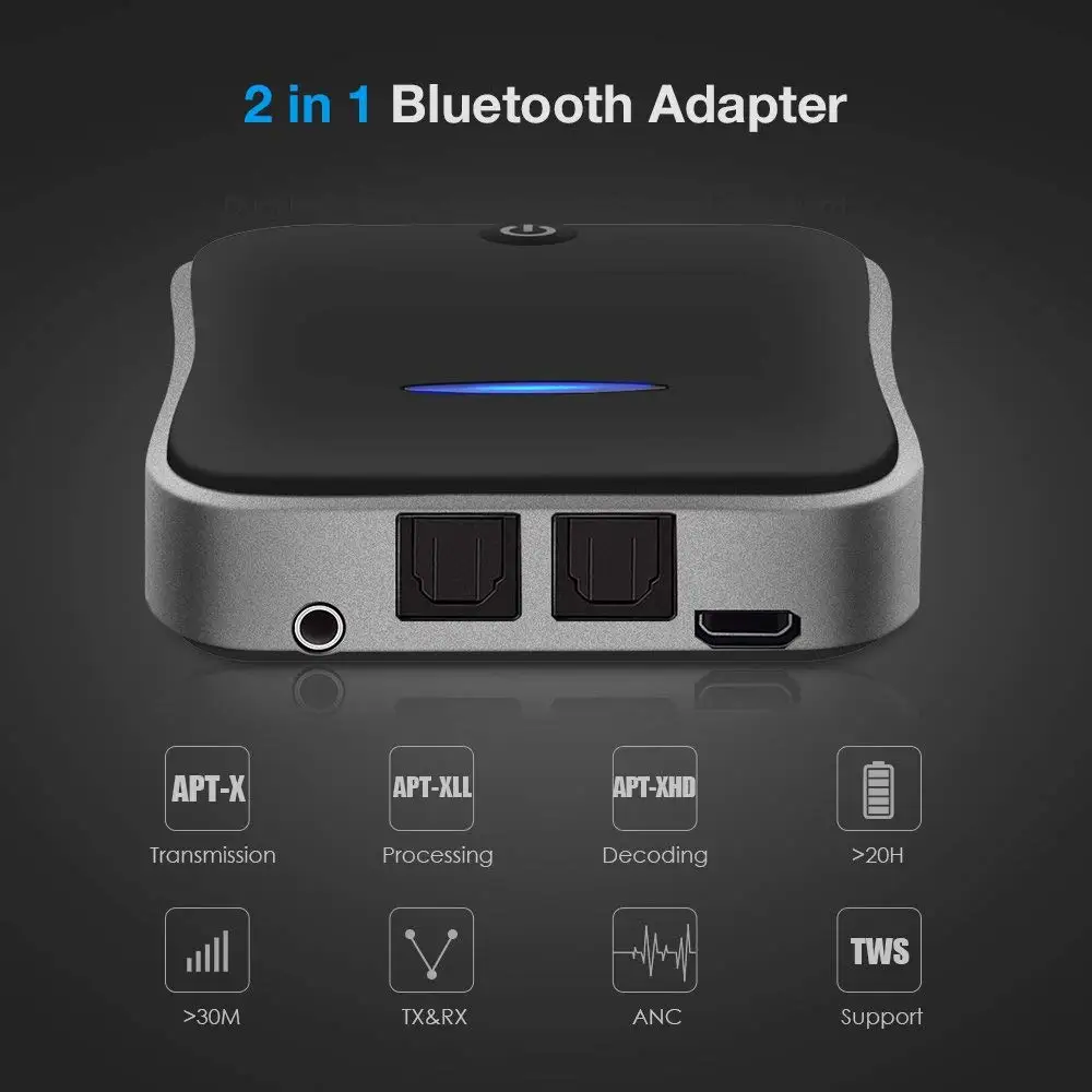 Беспроводной адаптер CSR8675 Aptx приемник передатчика Bluetooth 5 0 HD оптический Toslink/3 мм