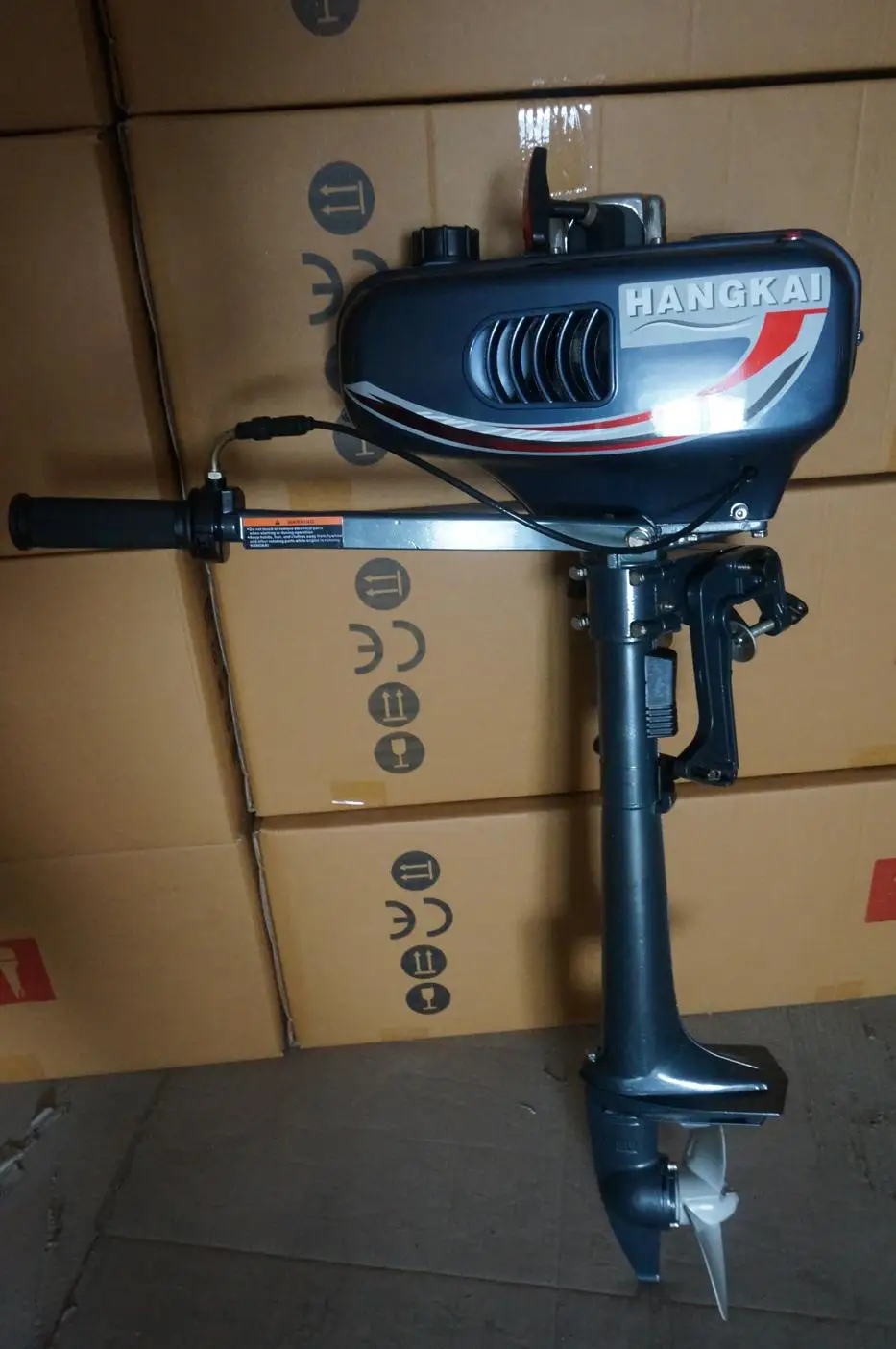 

Free Shipping HANGKAI CDI Water Cooled Short Shaft 2 Stroke 2.5KW/3.5HP Outboard boat engine