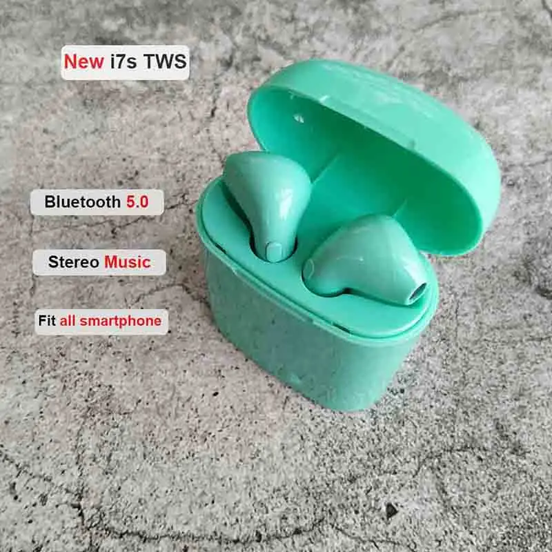 

New Color i7s i12 TWS wireless Earphones bluetooth 5.0 Headsets Earbuds PK i10 i20 i13 i14 Earphone for iphone Android