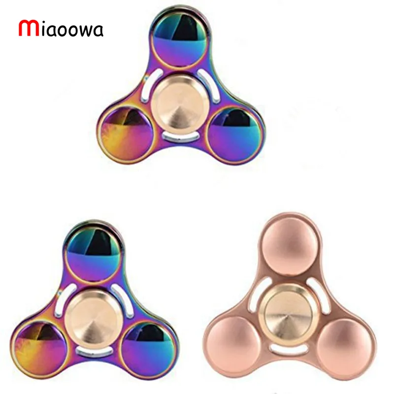 

Miaoowa New Colorful Fidget Toy Hand Spinner Finger Spinner for Autism and ADHD Kids/Adult Funny Anti Stress Fidget Spinners