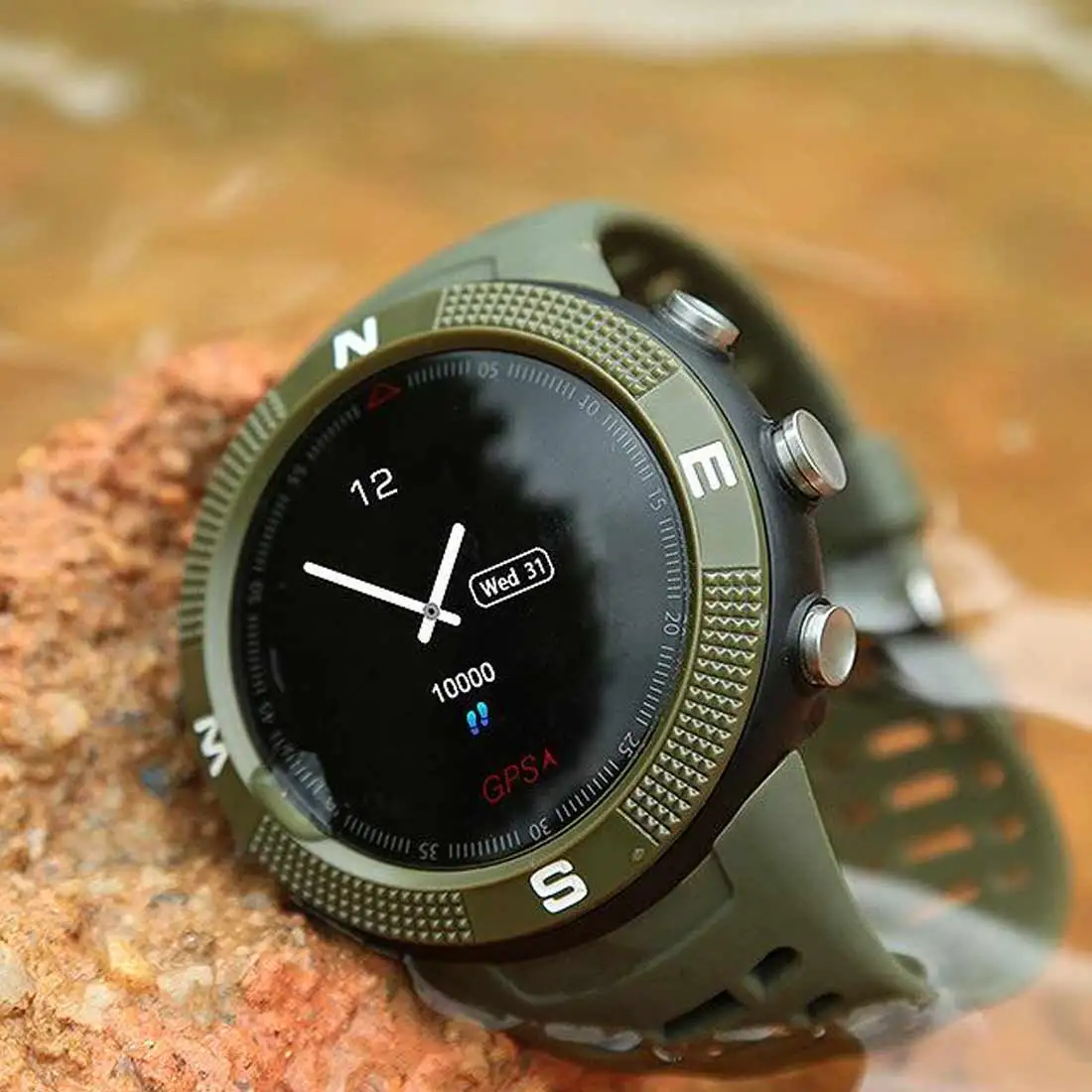  Smart Sport uhr Anruf informationen Media unterhaltung Wasserdicht kompass Outdoor GPS positionieru