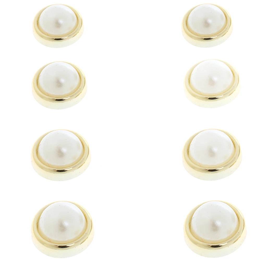 50pcs Pearl Rivets Stud Button Leather Craft Bag Jeans Shoes Clothes Craft Decor