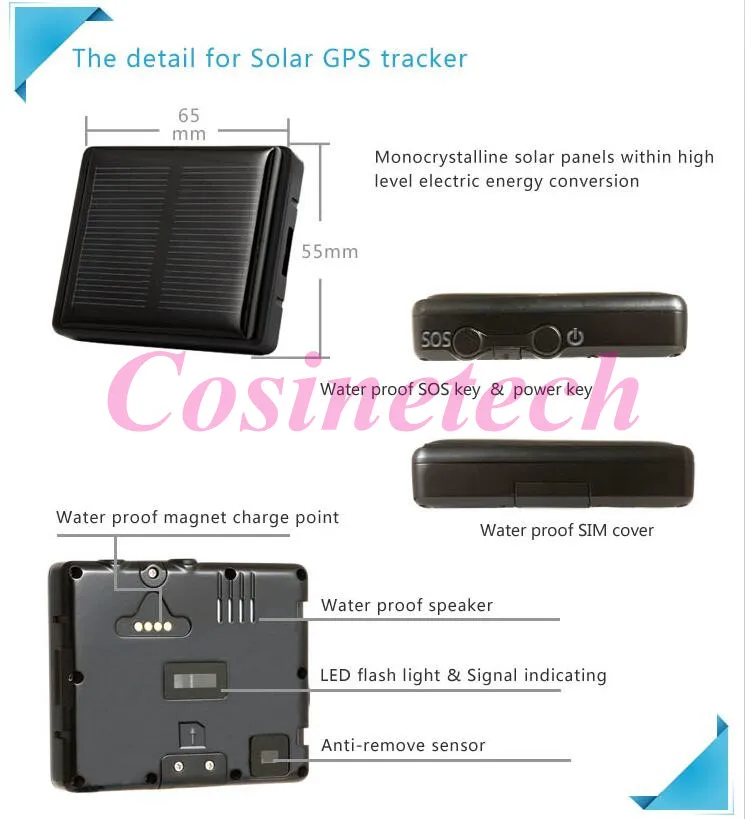 Солнечные GPS трекер с GSM 850/900/1800/1900 мГц IP 67 корове трекер rf-v26 с аккумулятором приложение поддерживается