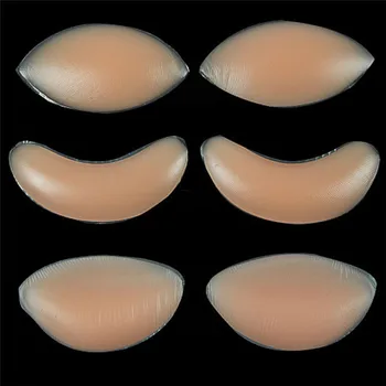 

For Dress Bikini Swimsuit Women Sexy Silicone Bra Gel Invisible Inserts Breast Pads Push Up Bra Insert Breast Enhancer Inserts