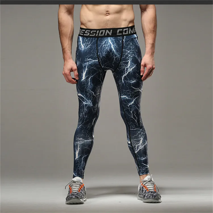 3D печать камуфляжные мужские брюки обтягивающие спортивные брюки тренировочные брюки мужские фитнес-уличные леггинсы мужские спортивные брюки - Цвет: A-03