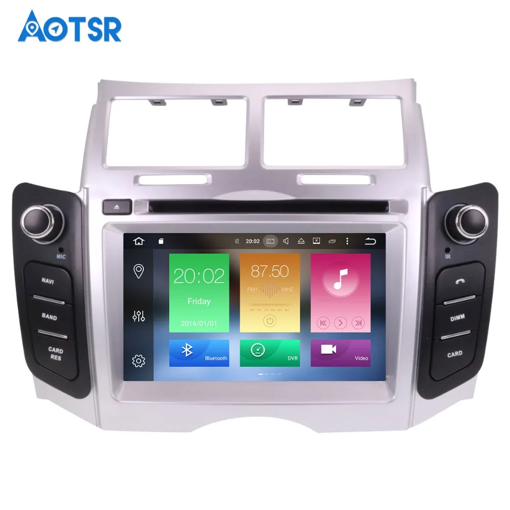 DE сток Android 9,0 система автомобильный dvd-плеер gps навигация для Toyota Yaris 2005-2011 головное устройство мультимедиа авторадио монитор карта