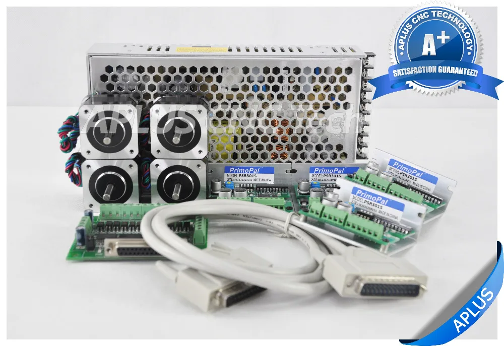 4-осевой шаговый двигатель NEMA 17 40 0 oz-in и драйвер PSR3015 Комплект источника питания 24V