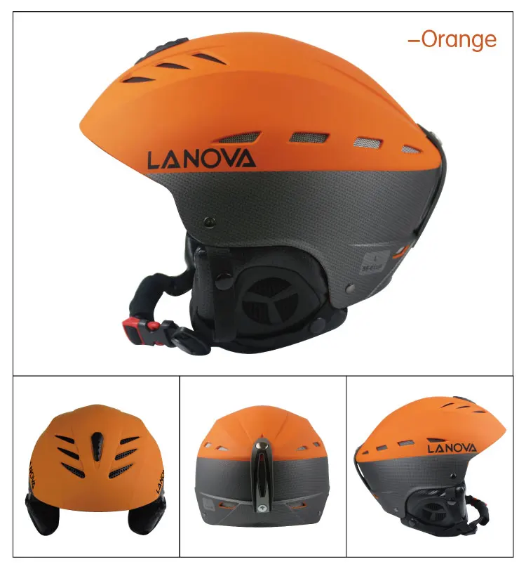 LANOVA бренд Профессиональный для взрослых Лыжный спорт шлем для мужчин и женщин Катание на коньках/скейтборд шлем многоцветные снежные спортивные шлемы W-205 с 2 размерами