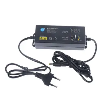 

Adjustable Power Adapter With Display Screen AC100V-240V To DC3.8V-37V EU Plug