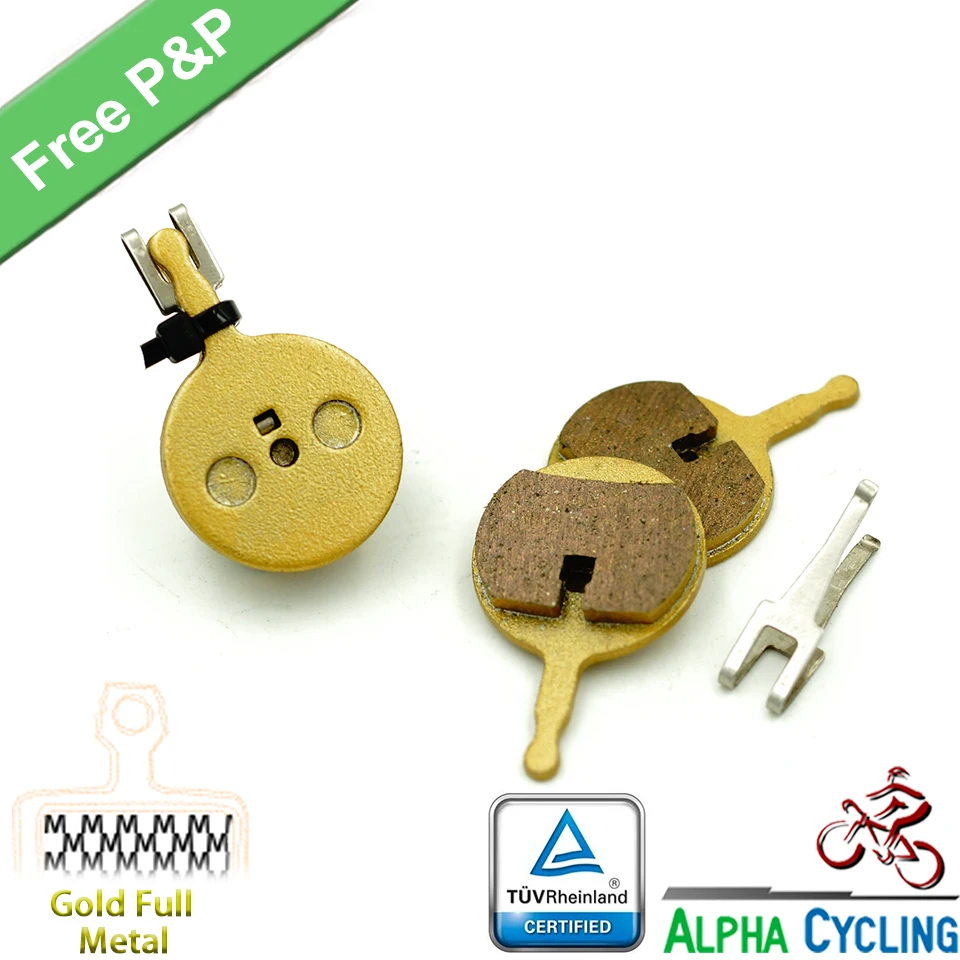 Велосипедные дисковые Тормозные колодки для AVID BB5 Giant и Merida MTB Bike 2 пары золотистый