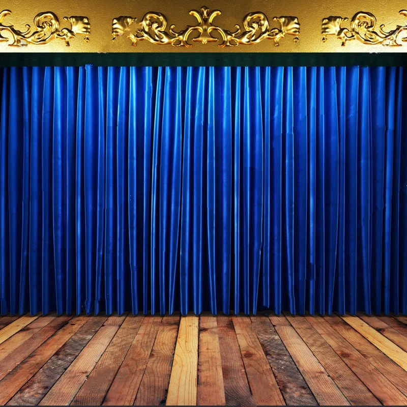 Royal Blue Curtain Gold Stage background Vinyl cloth High quality Computer  print wall backdrops|wall backdrop|vinyl clothbackground vinyl - AliExpress