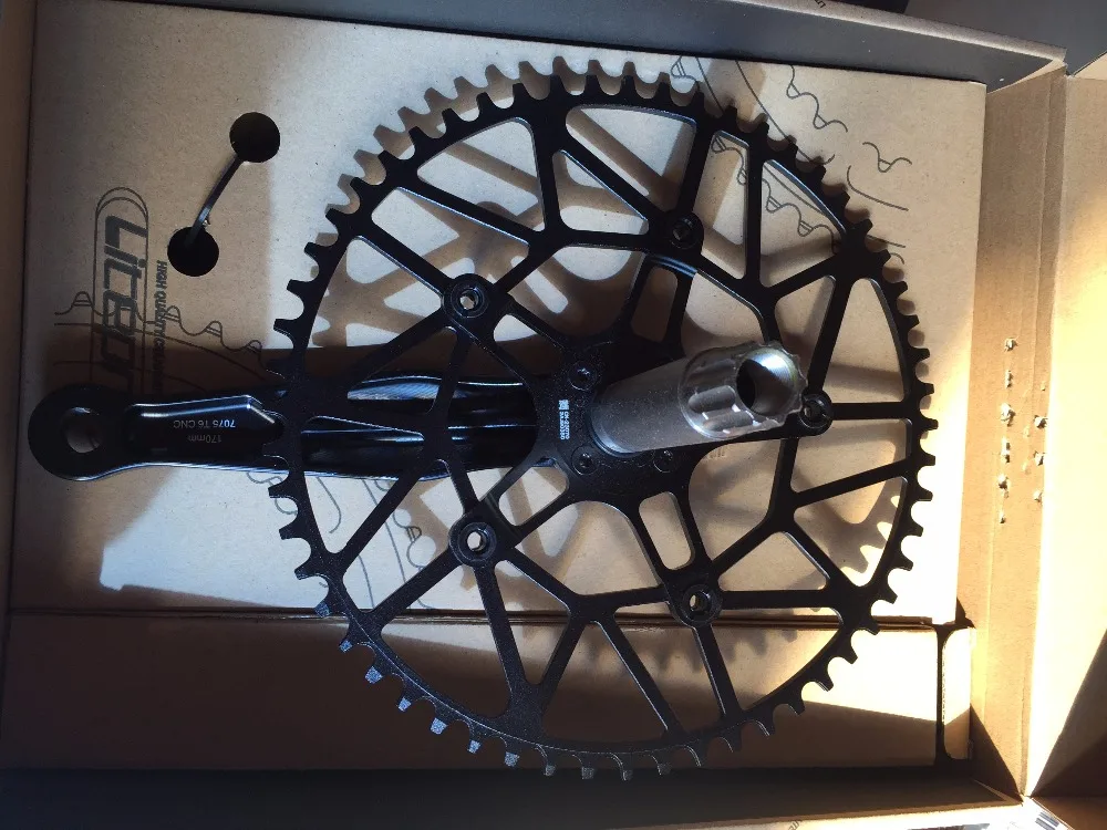 Litepro супер полые BMX складной велосипедная система CNC одинарная передняя звезда