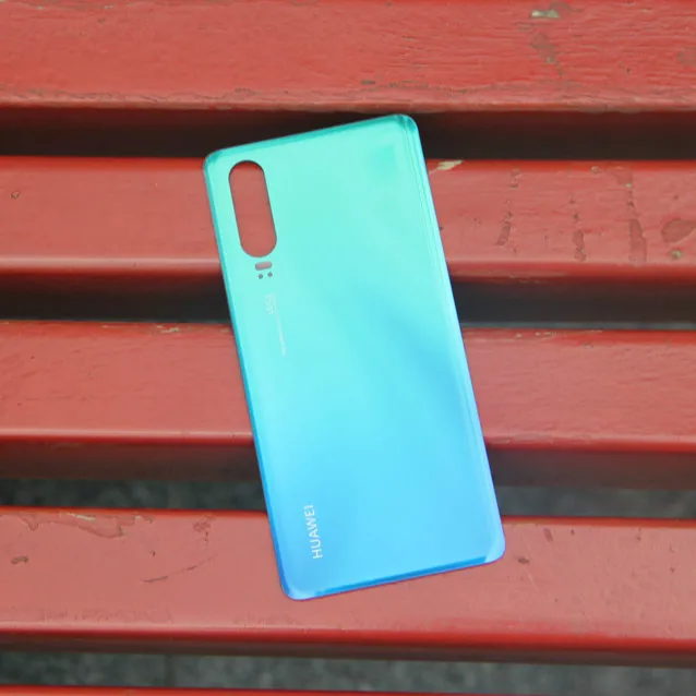 huawei чехол со стеклянной задней крышкой для huawei P30 6," задняя дверь корпус Защитная задняя крышка чехол s чехол для телефона - Цвет: Aurora