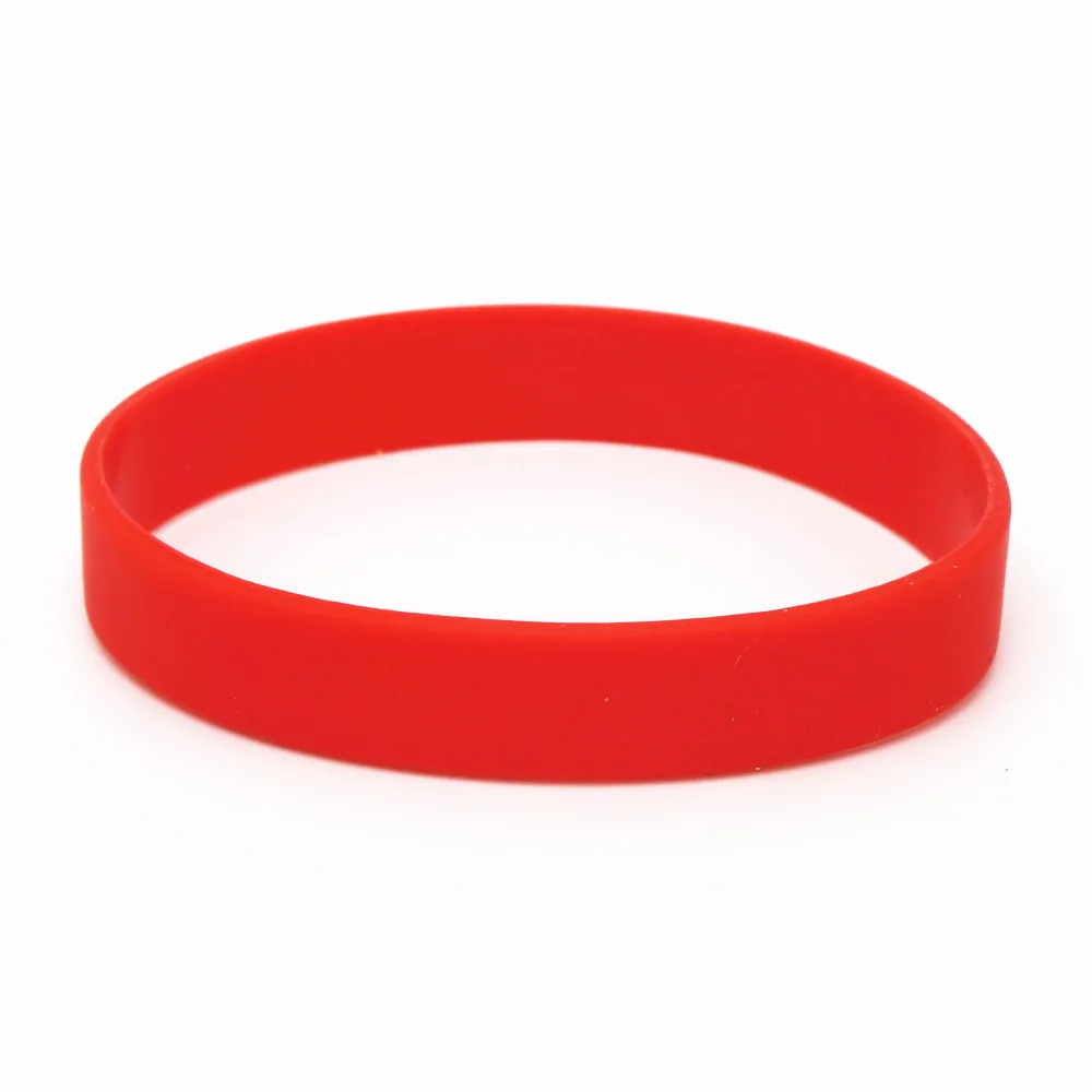 1 шт модные ювелирные изделия Sillicone повседневные спортивные браслеты цветные резиновые браслеты и браслеты SH051 - Окраска металла: Red