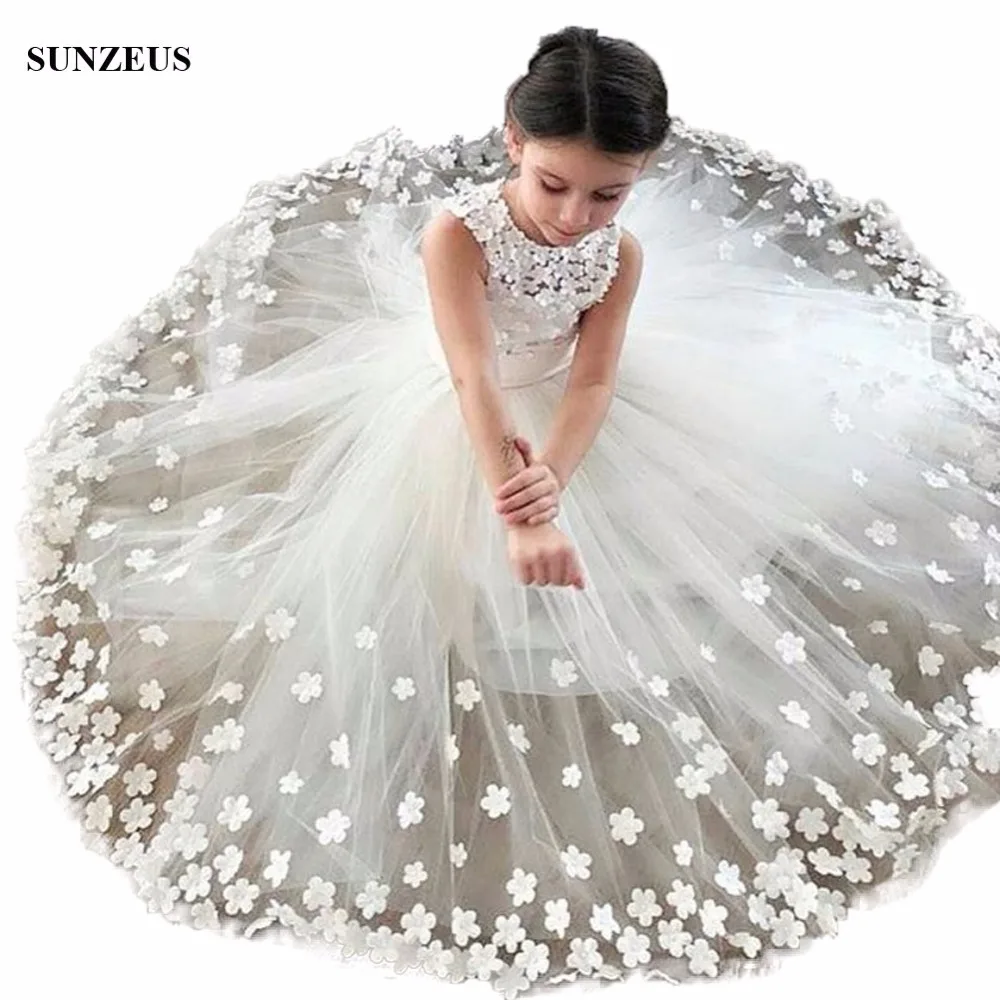 floral flower girl dress