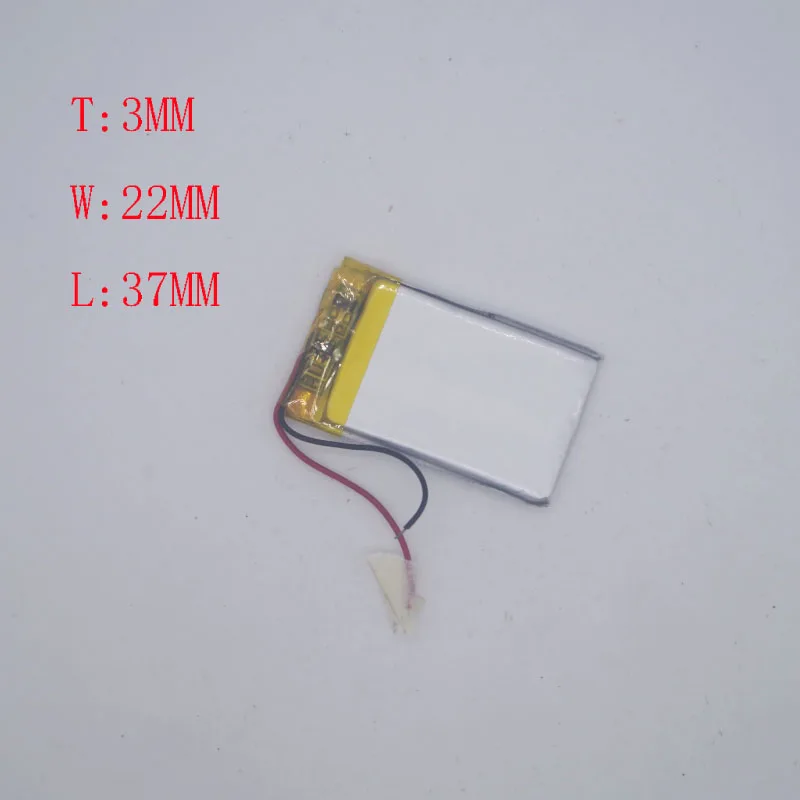 3,7 V литий-полимерный аккумулятор 302035/302237 180 mah CarLog MP3 MP4