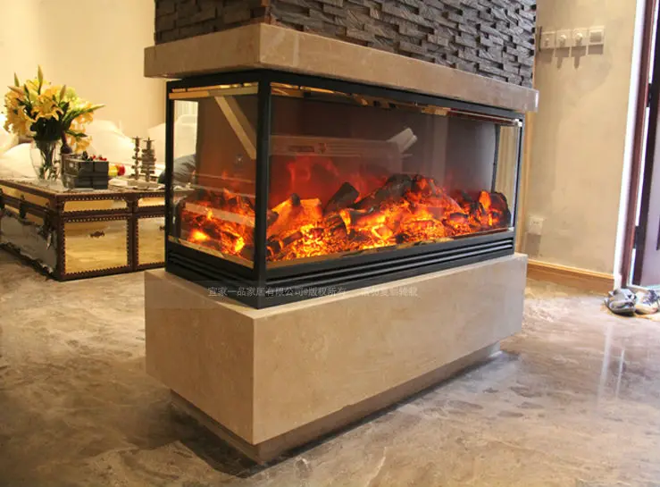 3 Sided Corner Electric Fireplace Heater Insert In Electric