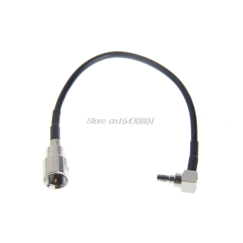 

New FME Male Plug To CRC9 Right Angle Connector RG174 Cable Pigtail 15CM 6" Adapter S08 Drop ship