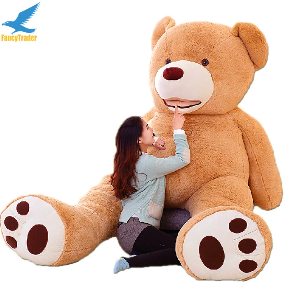 Fancytrader высокое качество супер JUMBO игрушка 102 дюймов/260 см Огромный медведь игрушки! Гигантский плюшевый с наполнителем медведь отличный подарок FT90450