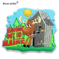 Индивидуальные рекламные подарки с вашим логотипом украшение дома экологичный Магниты на холодильник сувенир Мейн MOQ1000pcs (RC США)