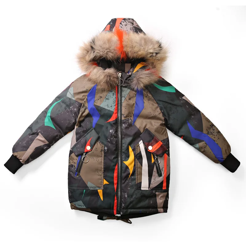 Зимние пальто для девочек, одежда толстые теплые пуховики, хлопковые куртки для девочек, пальто Длинная Стильная хлопковая верхняя одежда для детей, куртка - Цвет: New