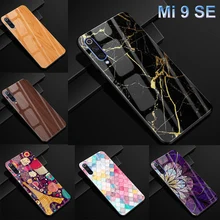 Чехол для Xiaomi mi 9 SE, чехол из закаленного стекла для Xiaomi mi 9 SE, чехол с изображением деревянного камня, противоударный чехол с мягкими краями mi 9SE, жесткий чехол s