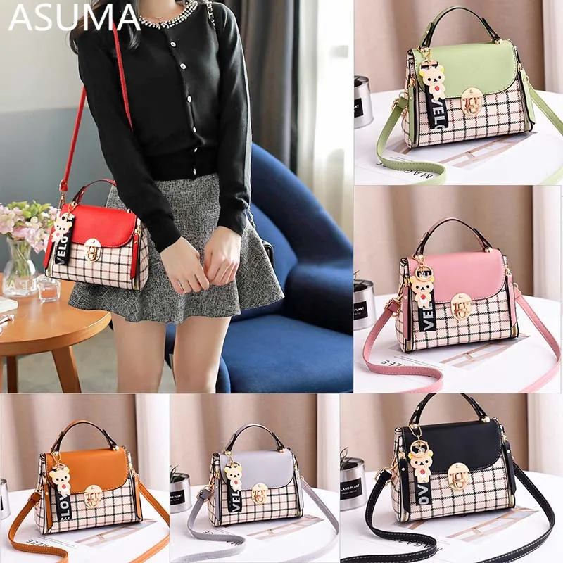 

Luxury Women PU Leather Shoulder Bag Ladies Handbags Quality Plaid Messenger Bags Female Small Tote Crossbody Bag bolsa feminina