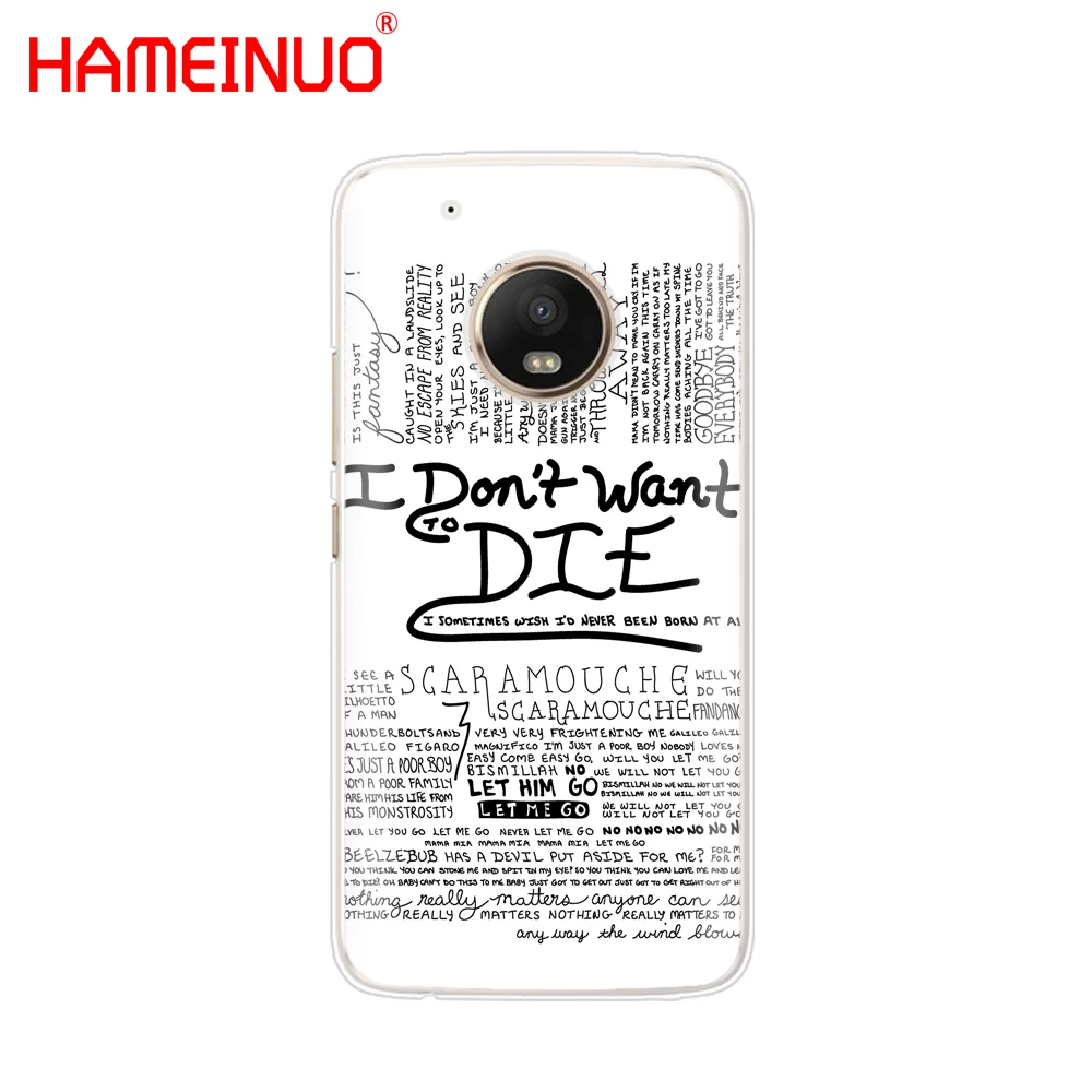 HAMEINUO Queen Rock Group чехол для телефона Motorola Moto X4 C G6 G5 G5S G4 Z2 Z3 PLAY PLUS|Бамперы| |