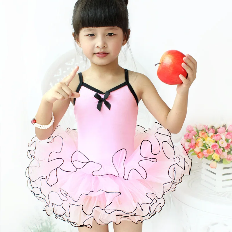 

Wholesale High Quantity Children's Dress Girls Tutu Ballet Leotard Princess Children Clothes Cotton Tutu Pink