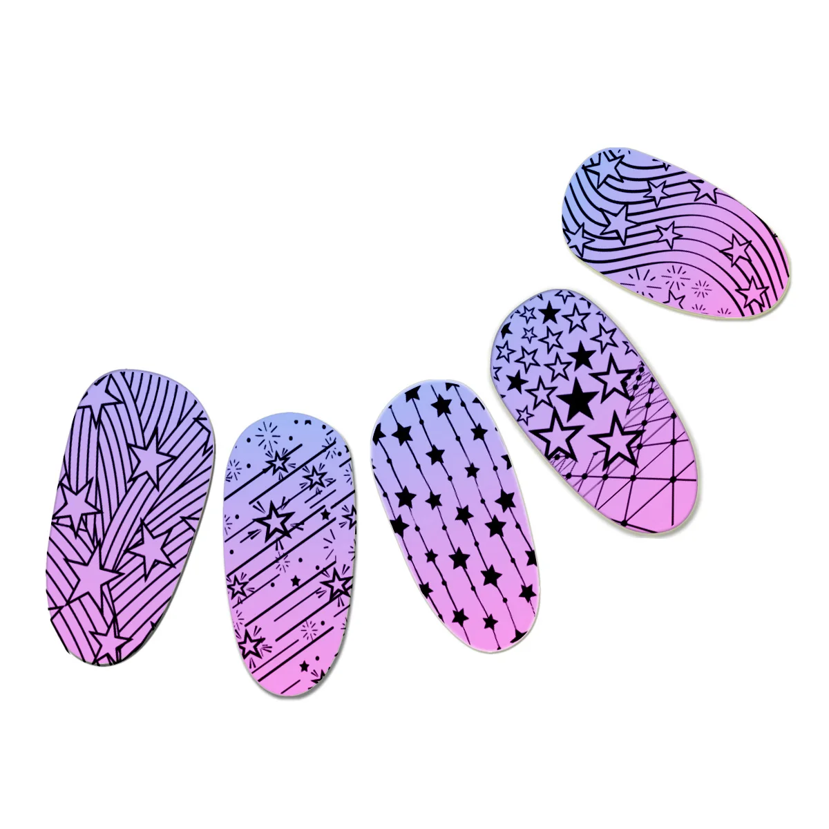 Bolsa de Armazenamento Arte do Unha Placa de Manicure Ferramenta de Arte para Unhas Placas de Unhas + 1 Stamper + 1 Raspador + 1 Criativo Imagem Carimbo Modelo 9 10 Beleza e saúde