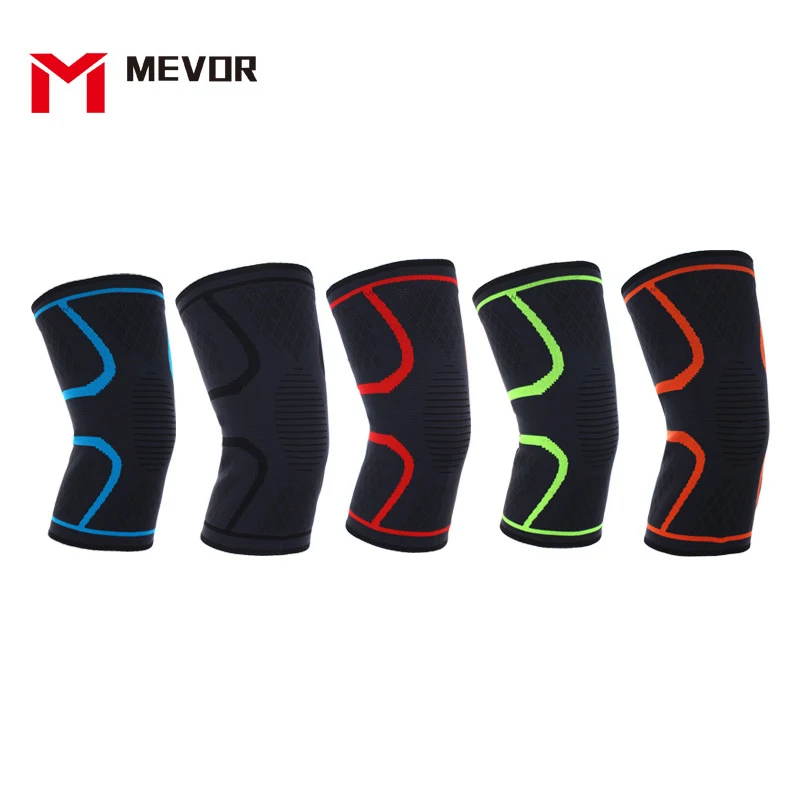 1 Pair Wave Anti Slip Sports Knee Sleeve Basetball Volleyball Knees