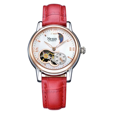 Switzerland роскошный бренд Nesun полые женские часы Автоматические самоветер часы из нержавеющей стали водонепроницаемые часы женские N9061-4 - Цвет: Item 6