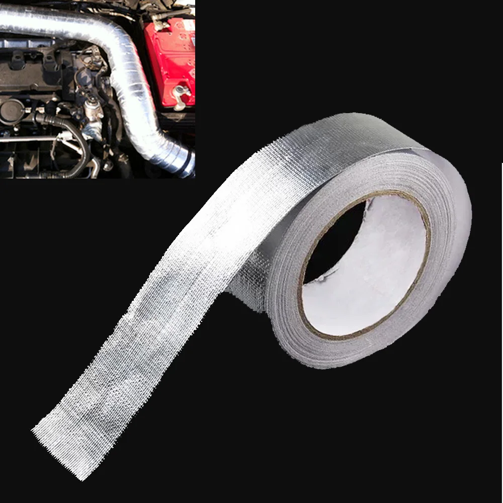JEAZEA 2500 x 4.7cmCar Aluminum Foil Insulation Tape Reinforce Tape