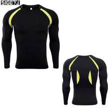 Мужские рубашки для бега Rashguard беговые дорожки мужские футболки обтягивающие с длинным рукавом рубашки для спортзала футболка для фитнеса спортивная рубашка плюс размер