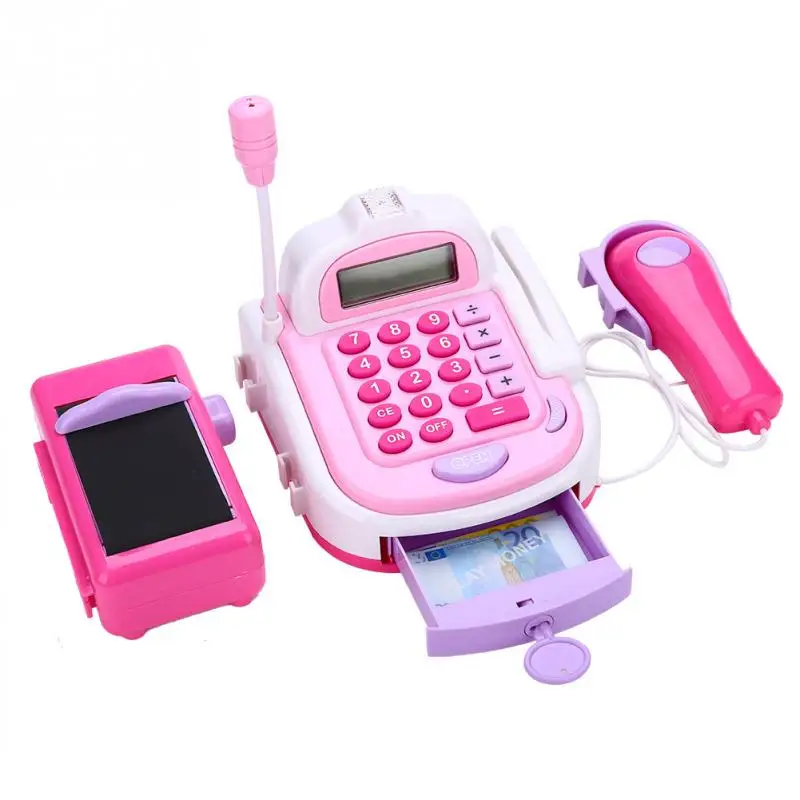 

Kids Supermarket Cash Register Electronic Toy Simulation Pretend Role Play Toy Miniature Kids Children Educational Learning Toys