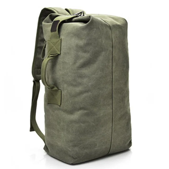 Мужские военные холщовые рюкзаки, Мужская многофункциональная сумка на плечо, армейская сумка, туристическая Складная уличная большая сумка, рюкзак - Цвет: Amy Green Small