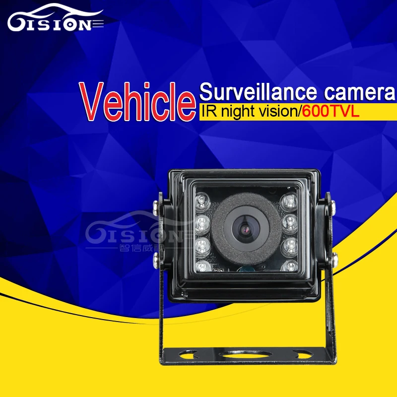 

8 LED Outdoor CCD Rear View Mini Metal Camera Reversing 120 Degree Wide Angle 700TVL 4 Pin /AV Angalog Camera For Bus