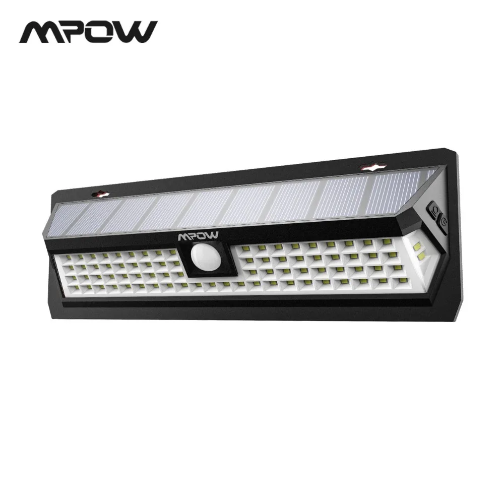 

Mpow CD124 80 LED Solar Light 120 Degree Sensing Angle Outdoor Light 3 Adjustable Lighting Time For Garden Driveway Yard Garage