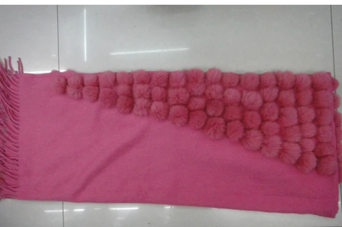 winter scarf women real fur shawls (31)