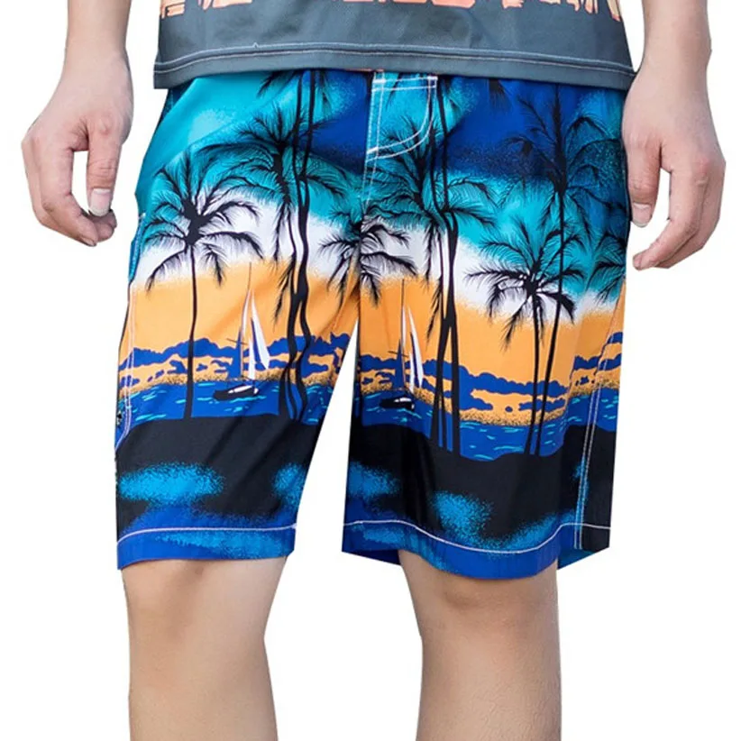 Hawaii Printing Men Board Shorts Casual Summer Quick Dry Beach Shorts