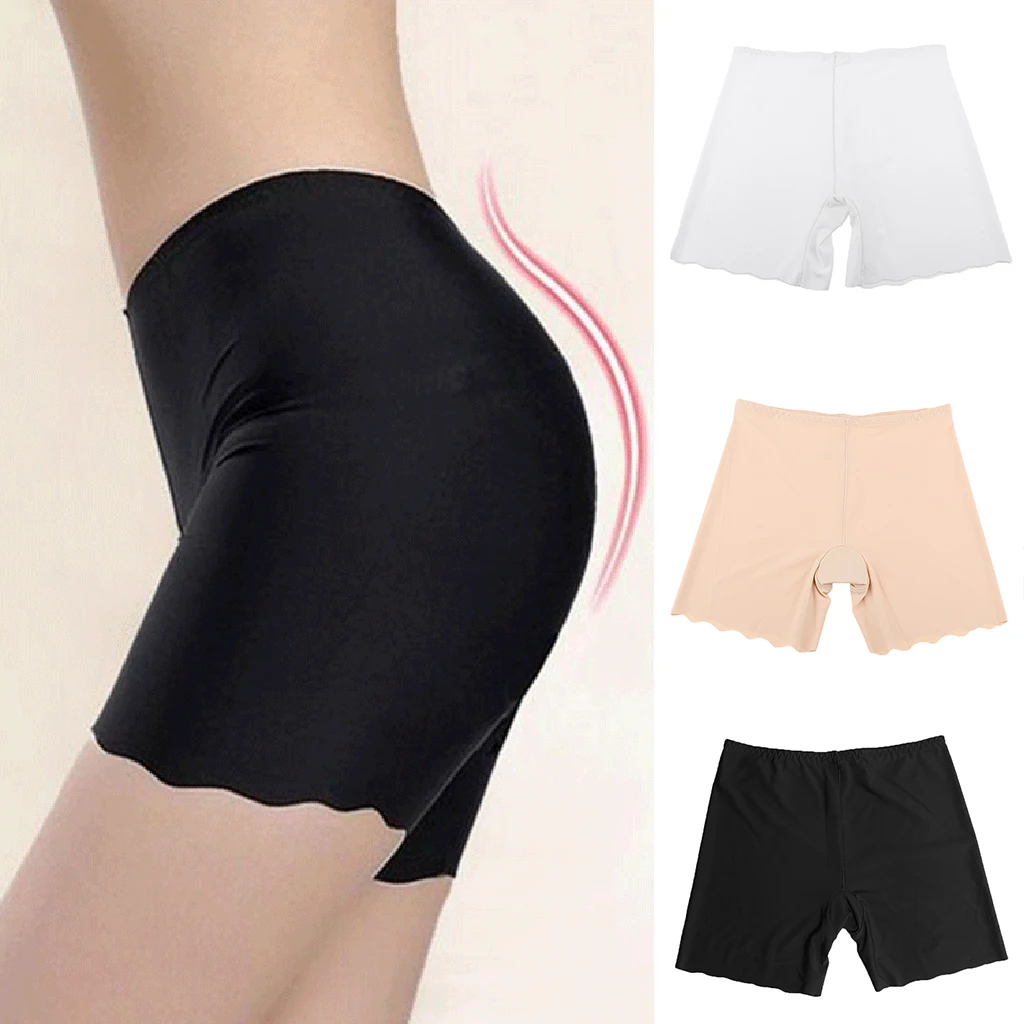 

2 Pieces New Women Soft Seamless Safety Short Pants Summer Under Skirt Shorts Modal Ice Silk Breathable Short Tights For Girls