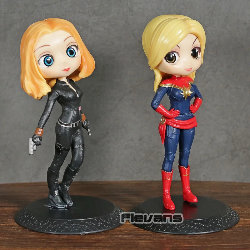 

Banpresto Q Posket Captain Marvel Black Widow Natasha Romanoff PVC Figure Collectible Model Toy